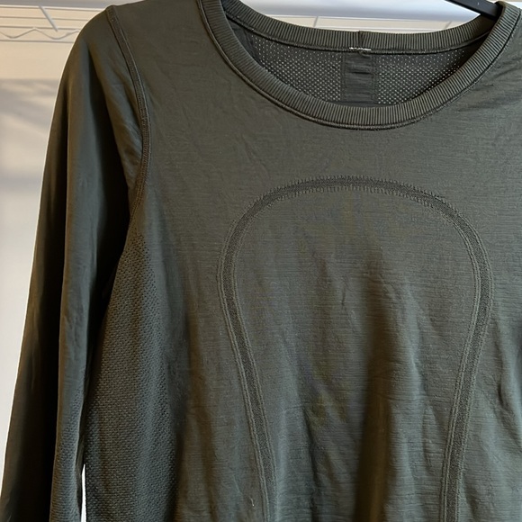 Lululemon Swiftly Olive green long sleeve top - Picture 2 of 5